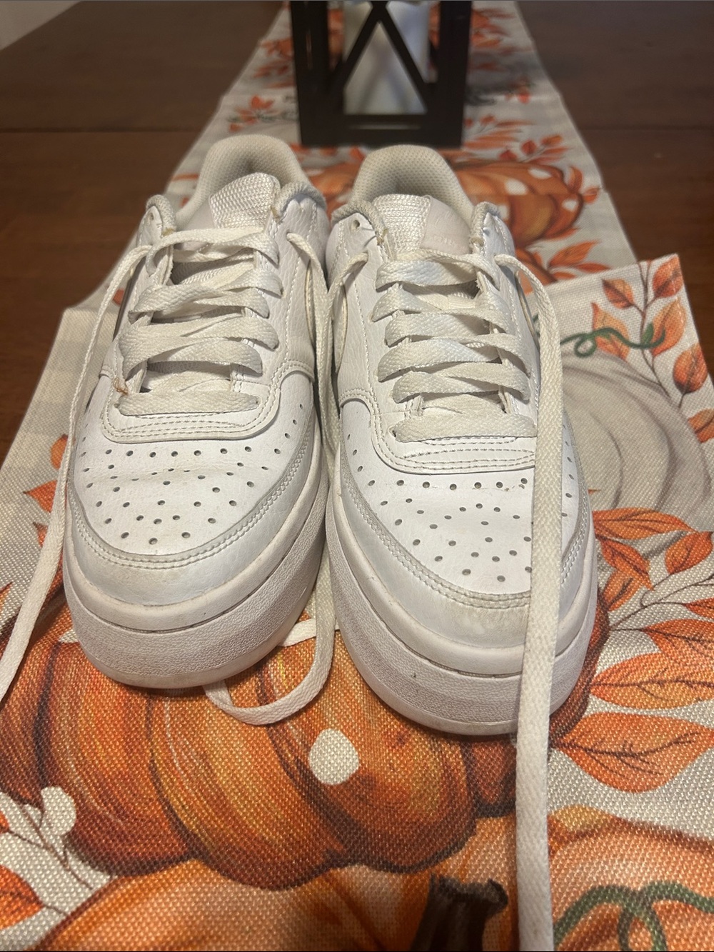 Nike Kids White Low-Top Lace Sneakers